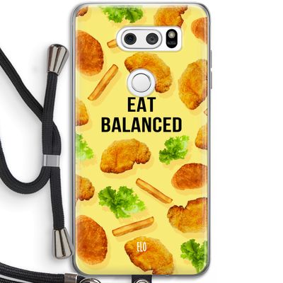 Eat Balanced: LG V30 Transparant Hoesje met koord