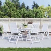 VidaXL Tuinstoelkussens 6 st 40x40x4 cm oxford stof antracietkleurig