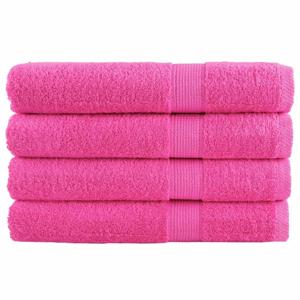 VidaXL Saunadoeken solund 4 st 600 g/m² 80x200 cm roze