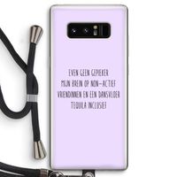 Tequila: Samsung Galaxy Note 8 Transparant Hoesje met koord