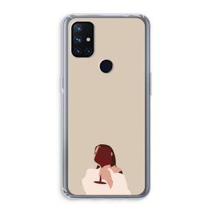 I drink wine: OnePlus Nord N10 5G Transparant Hoesje