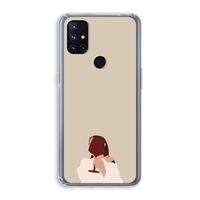 I drink wine: OnePlus Nord N10 5G Transparant Hoesje
