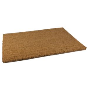Anti sllip deurmat/vloermat pvc/kokos bruin 60 x 40 cm voor binnen