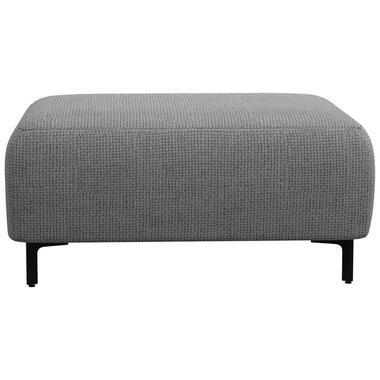 Hocker Elsa - stof Eden - grijs - Leen Bakker