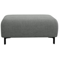 Hocker Elsa - stof Eden - grijs - Leen Bakker