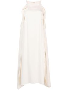 Ulla Johnson robe mi-longue Lily à volants - Blanc