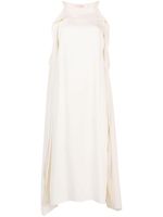 Ulla Johnson robe mi-longue Lily à volants - Blanc