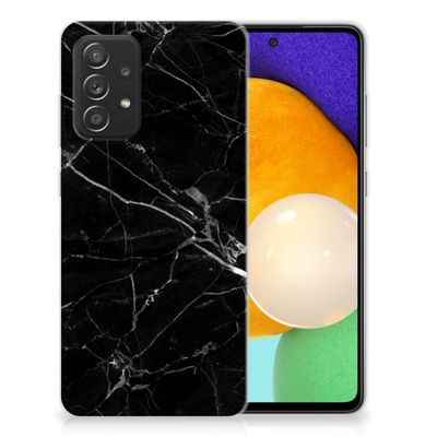 Samsung Galaxy A52 (5G/4G) TPU Siliconen Hoesje Marmer Zwart - Origineel Cadeau Vader Samsung Galaxy A52 (5G/4G) TPU Siliconen Hoesje Marmer Zwart - Origineel Cadeau Vader
