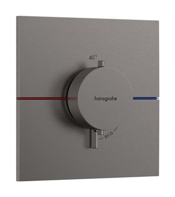 Hansgrohe ShowerSelect Comfort E thermostaat inbouw, Brushed Black Chrome