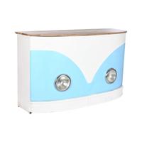 Barmeubel Home ESPRIT Wit Bruin Turkoois 157 x 52 x 90 cm