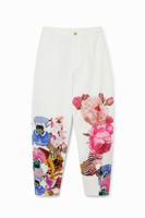 Gebloemde baggy broek M. Christian Lacroix - WHITE - XS - thumbnail