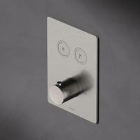 Hotbath Cobber Inbouwthermostaat met 2 pushbuttons rechthoek geborsteld messing (goud) HBPB009 / PB009QEXTBB Hotbath Cobber Inbouwthermostaat met 2 pushbuttons rechthoek geborsteld messing (goud) HBPB009 / PB009QEXTBB