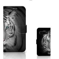 Samsung Galaxy S10 Plus | Telefoonhoesje | Met pasjeshouder | Tijger