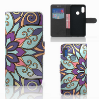 Xiaomi Mi A2 Lite Hoesje Purple Flower - thumbnail