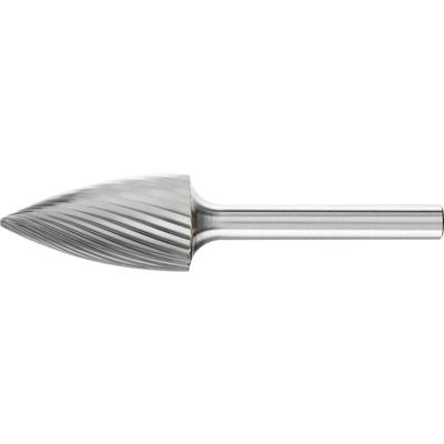 PFERD TOOLS 21122806 Freesstift Spitsboog Lengte 70 mm Afmeting, Ø 16 mm Werklengte 30 mm Schachtdiameter 6 mm