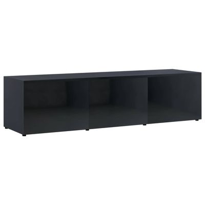 Vidaxl Tv-meubel 120x34x30 Cm Spaanplaat Hoogglans Zwart Vidaxl Tv-meubel 120x34x30 Cm Spaanplaat Hoogglans Zwart