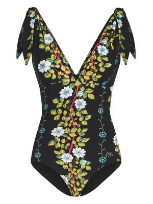 ETRO maillot de bain à fleurs - Noir