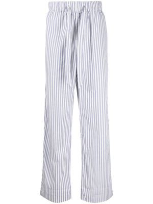 TEKLA pantalon de pyjama à rayures - Bleu