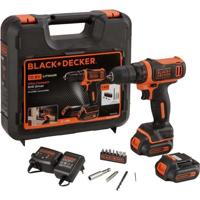 BLACK & DECKER Draadloze schroevendraaier met 2 batterijen en een doos van 10,8 V