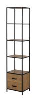 Bendt Wandrek 'Holger' Met 2 lades, Eiken en metaal, 185 x 42cm