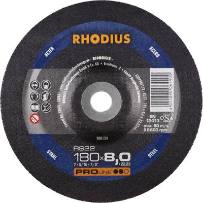 Rhodius 208124 RS22 Afbraamschijf Staal, Gegoten 10 stuk(s)