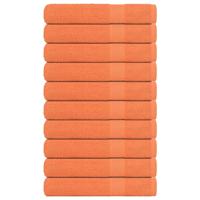 VidaXL Handdoeken 10 st 100x200 cm 360 g/m² 100% katoen oranje