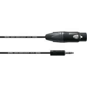 Cordial CPM1.5FW-UNB verloopkabel 1x XLR female naar 1x mini jack stereo 1.5m