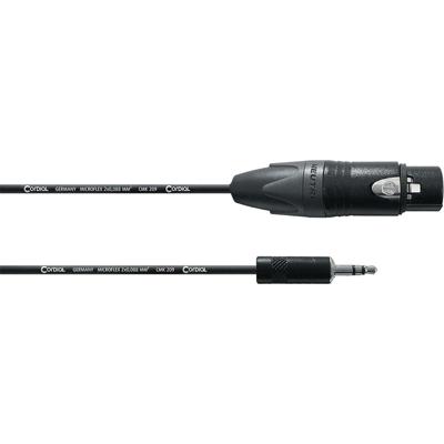 Cordial CPM1.5FW-UNB verloopkabel 1x XLR female naar 1x mini jack stereo 1.5m