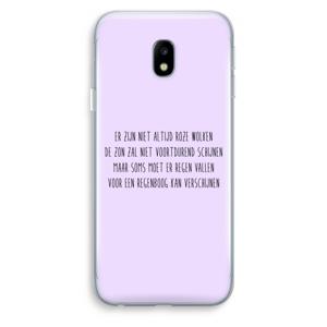 Regenboog: Samsung Galaxy J3 (2017) Transparant Hoesje