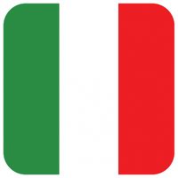 45x Onderzetters voor glazen met Italiaanse vlag   -
