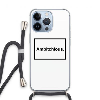 Ambitchious: iPhone 13 Pro Transparant Hoesje met koord