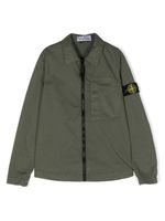 Stone Island Junior surchemise à fermeture zippée - Vert - thumbnail