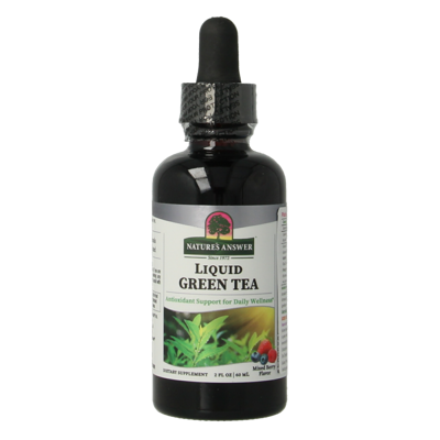 Natures Answer Groene thee extract alcoholvrij met 50% EGCG 60 Milliliter