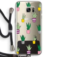 Sanseveria: Samsung Galaxy S7 Edge Transparant Hoesje met koord