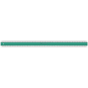 Linex antislip liniaal 50 cm groen/transparant