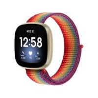 Fitbit Versa 3 & Sense 1 - Sport loop nylon bandje - Multicolor