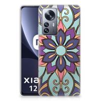 Xiaomi 12 Pro | TPU Case | Purple Flower