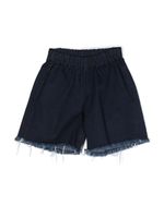 Marques'Almeida KIDS short en jean Retro à bords francs - Bleu