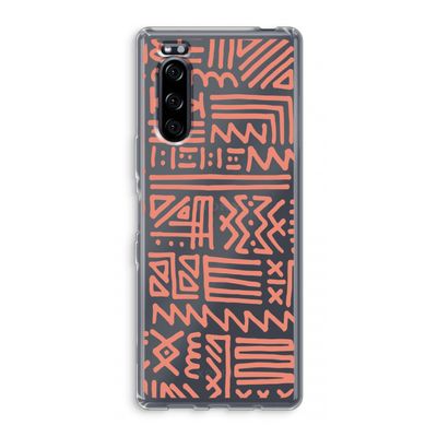 Marrakech Pink: Sony Xperia 5 Transparant Hoesje