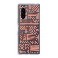 Marrakech Pink: Sony Xperia 5 Transparant Hoesje