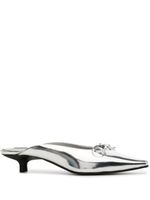 Senso mules Fenton II en cuir verni - Argent