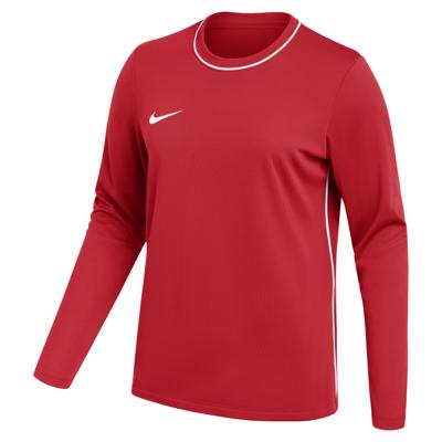 Nike Dri-FIT Park 26 Trainingsshirt Lange Mouwen Dames Rood Wit