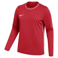 Nike Dri-FIT Park 26 Trainingsshirt Lange Mouwen Dames Rood Wit