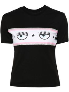 Chiara Ferragni t-shirt en coton à motif Eyelike - Noir