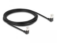 DeLOCK RJ45 Network Cable Cat.6A S/FTP Slim 90° downwards / downwards angled 3 m kabel - thumbnail