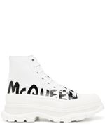 Alexander McQueen bottines Tread Slick - Blanc