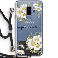 Daisies: Samsung Galaxy S9 Plus Transparant Hoesje met koord