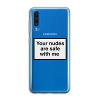 Safe with me: Samsung Galaxy A50 Transparant Hoesje Safe with me: Samsung Galaxy A50 Transparant Hoesje