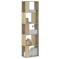 Boekenkast 5-laags 45x23,5x162,5 cm bewerkt hout sonoma eiken - thumbnail