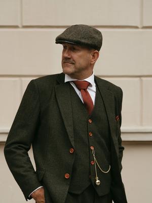 Luxe Stropdas | Roestbruin | Gebreid | Elegante Stropdas Voor Mannen | Peaky Blinders